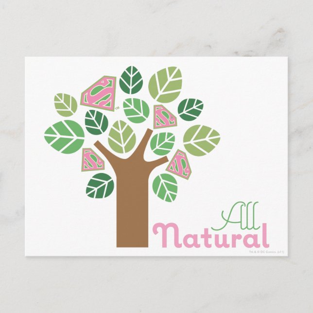 Postal Supergirl All Natural Tree (Anverso)