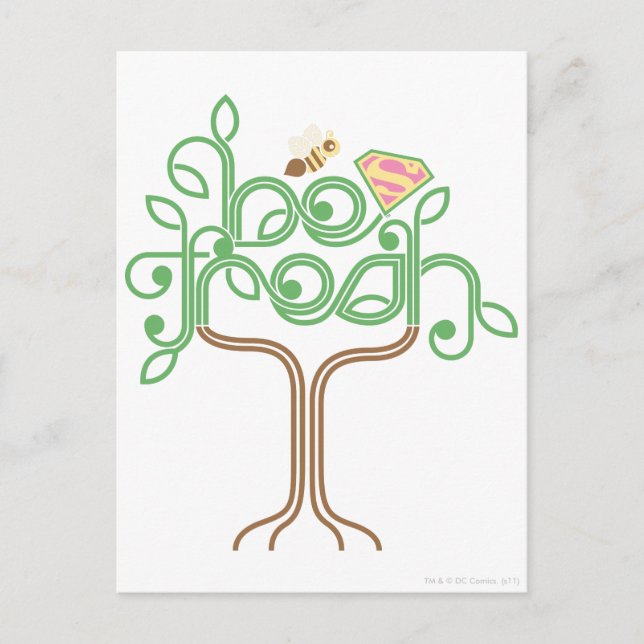 Postal Supergirl Be Fresh (Anverso)