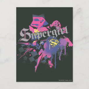 Postal Supergirl Checkered Splatter