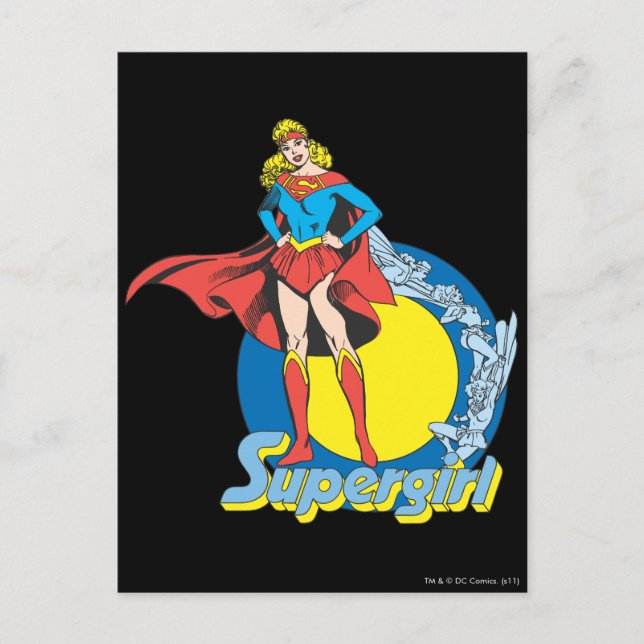 Postal Supergirl con logotipo (Anverso)
