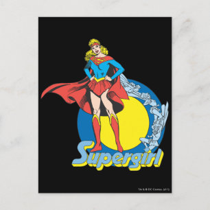 Postal Supergirl con logotipo