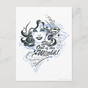 Postal ¡Supergirl está fuera de este mundo!