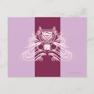Postal Supergirl Flourish Design