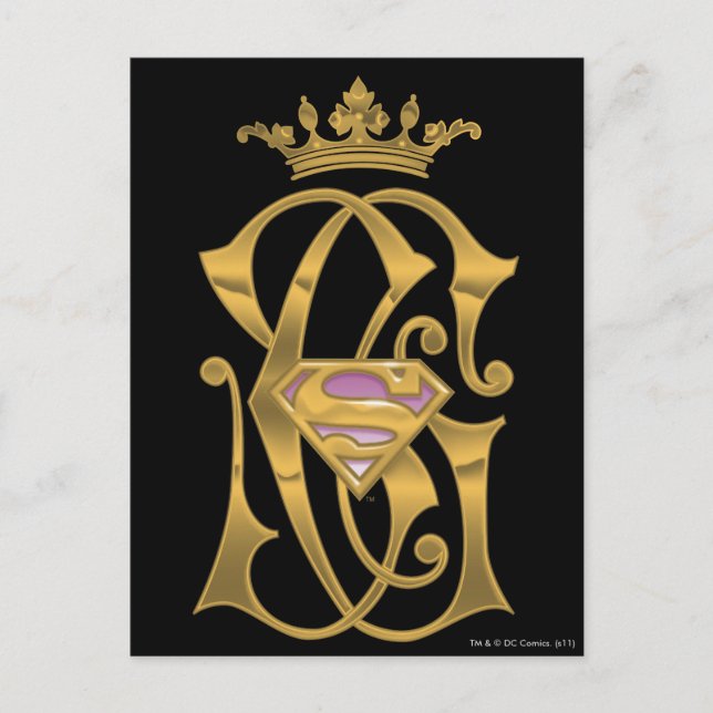Postal Supergirl Gold Crown (Anverso)