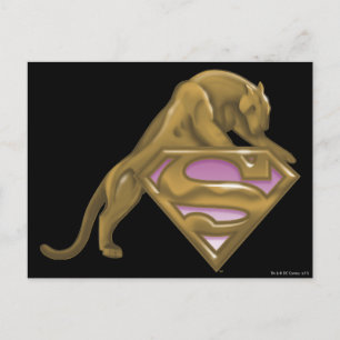 Postal Supergirl Golden Cat