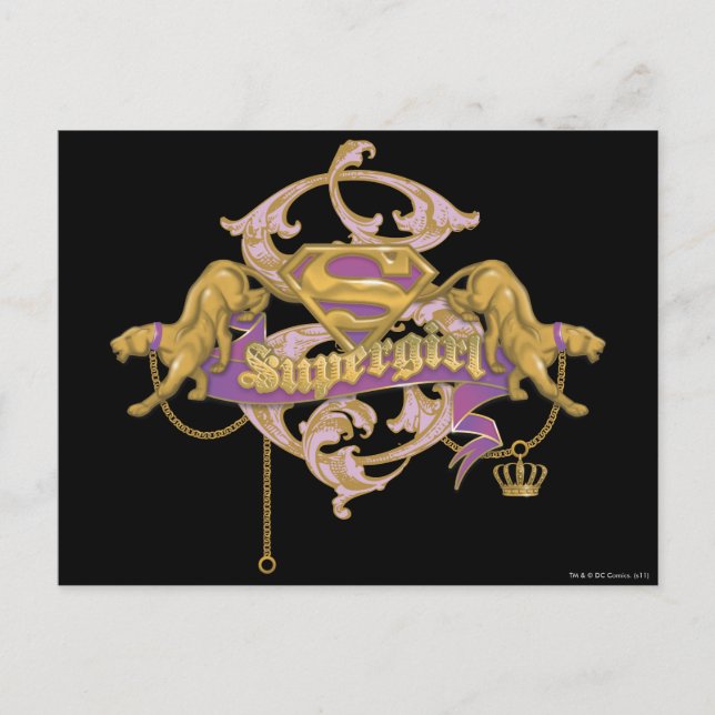 Postal Supergirl Golden Cat 2 (Anverso)