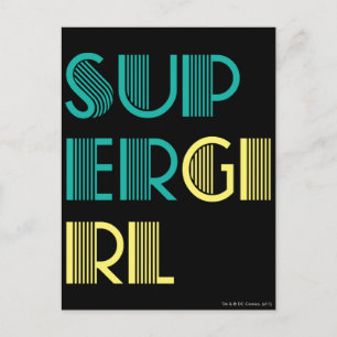 Postal Supergirl Green y Yellow