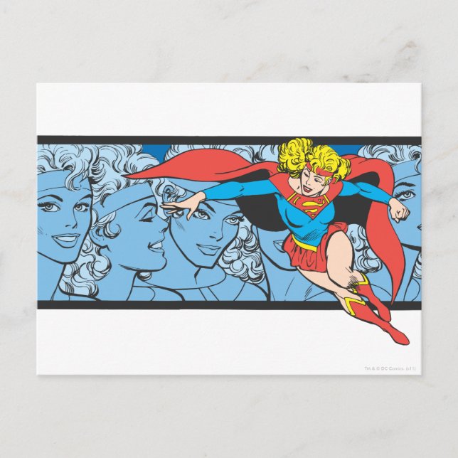 Postal Supergirl Head Shots (Anverso)