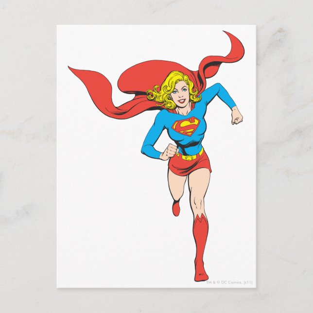 Postal Supergirl listo para irse (Anverso)