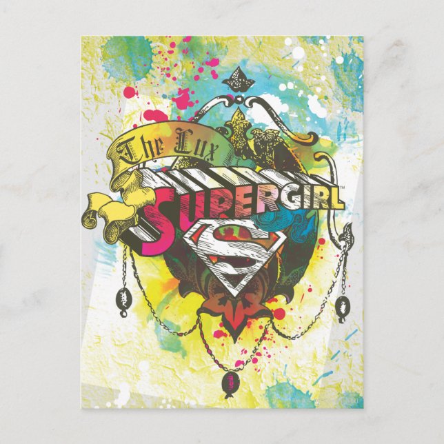 Postal Supergirl Logo The Lux (Anverso)