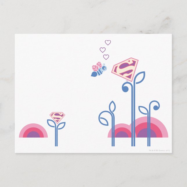 Postal Supergirl Love Bee (Anverso)