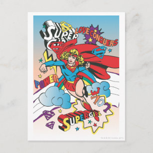 Postal Supergirl Love Conquers