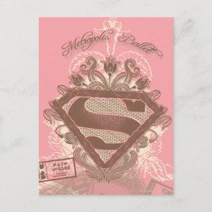 Postal Supergirl Metropolis Ballet Pink