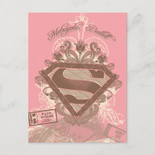 Postal Supergirl Metropolis Ballet Pink