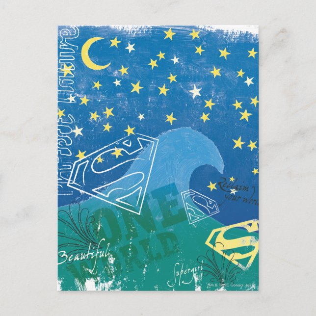 Postal Supergirl One World (Anverso)