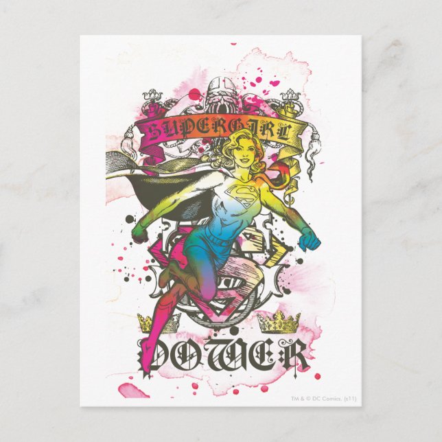 Postal Supergirl Power (Anverso)