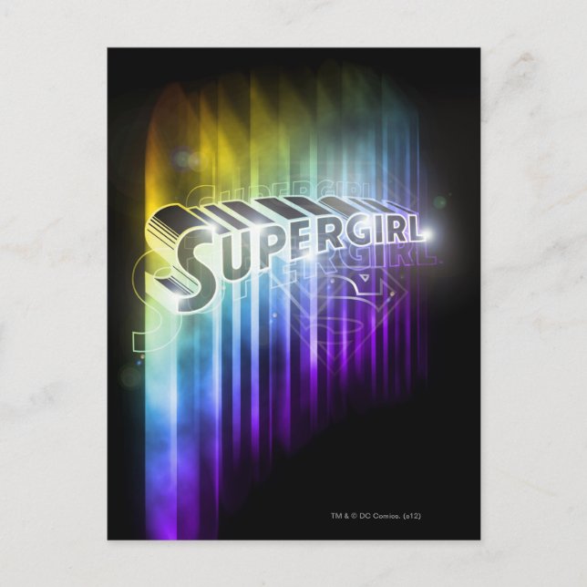 Postal Supergirl Rainbow (Anverso)
