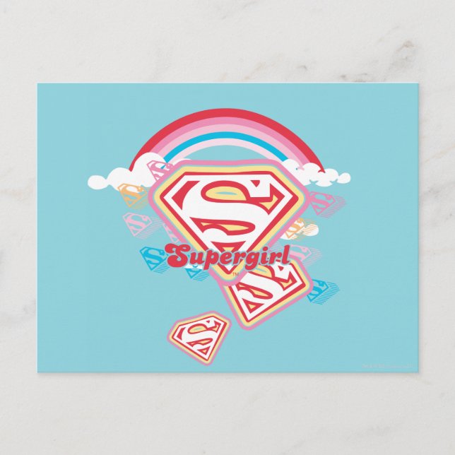 Postal Supergirl Rainbow (Anverso)