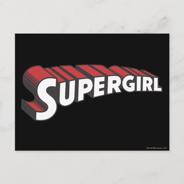 Postal Supergirl Red and White Logo (Anverso)