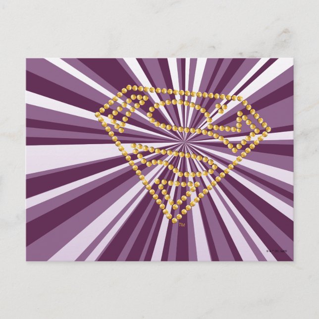 Postal Supergirl Studded S-Shield (Anverso)