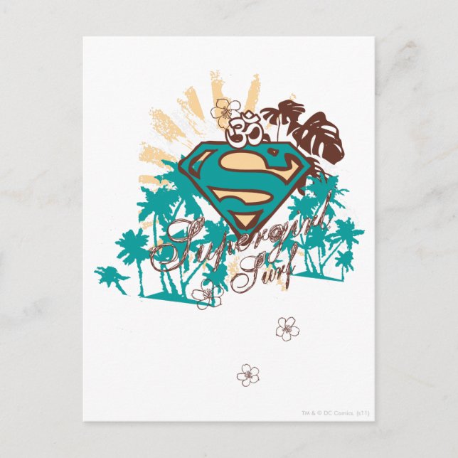 Postal Supergirl Surf (Anverso)