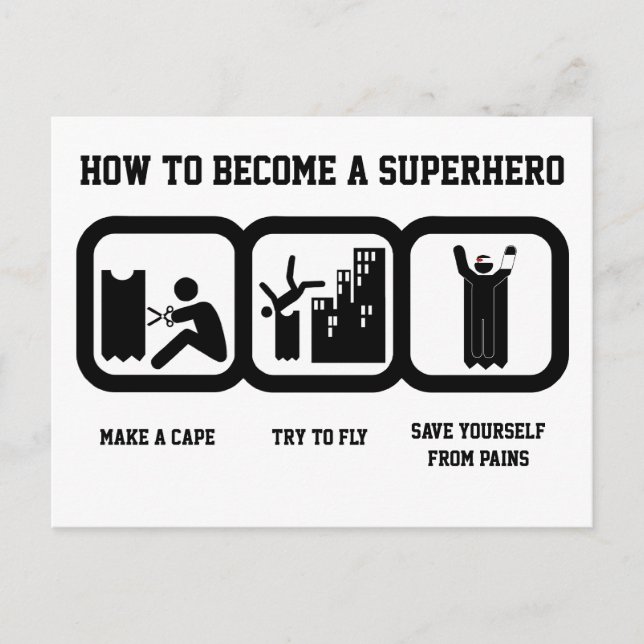 Postal Superhéroe (Anverso)