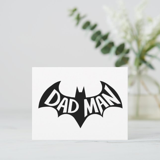 Postal Superhéroe Dadman (Anverso de pie)