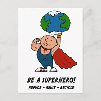 Postal Superhéroe del Día de la Tierra