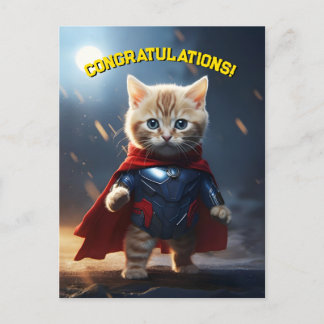 Postal Superhéroe Kitten