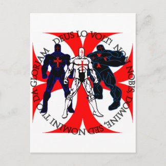 Postal Superhéroes templarios