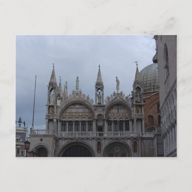 Postal Superior de la Basílica, Plaza San Marcos, Venecia (Anverso)