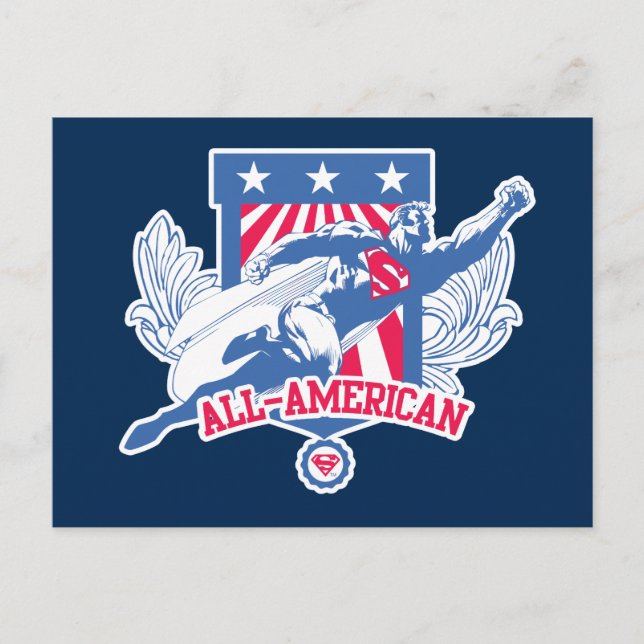 Postal Superman All-American (Anverso)