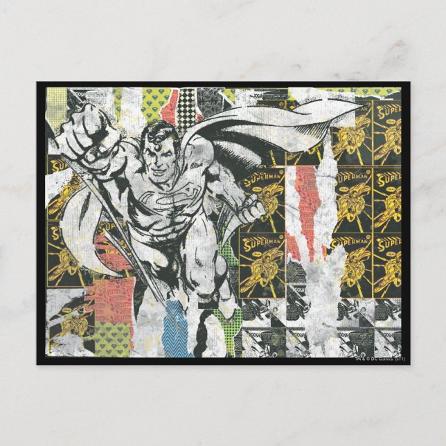 Postal Superman - Aumentar el collage (Anverso)