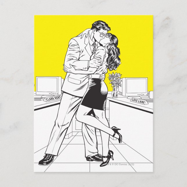 Postal Superman Black and White 5 (Anverso)