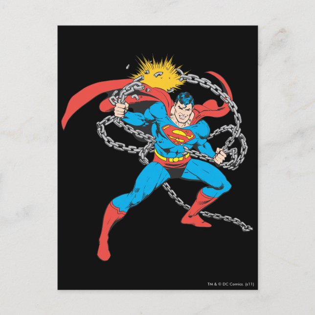 Postal Superman Breaks Chains 3 (Anverso)