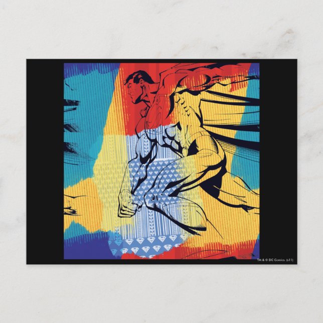 Postal Superman Colorful (Anverso)