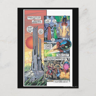 Postal Superman Comic Panel - Los orígenes de Clark