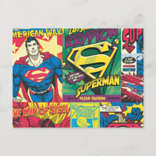 Postal Superman Comic Panels