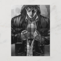 Superman Earth Cover - Black and White