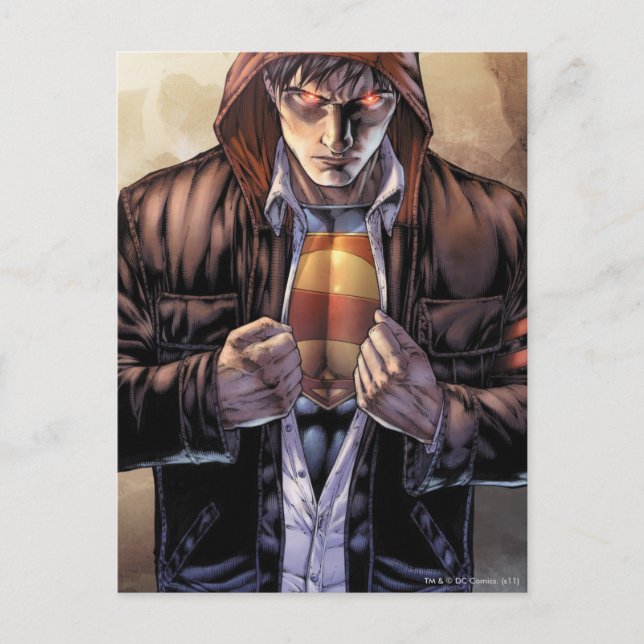 Postal Superman Earth Cover - Color (Anverso)