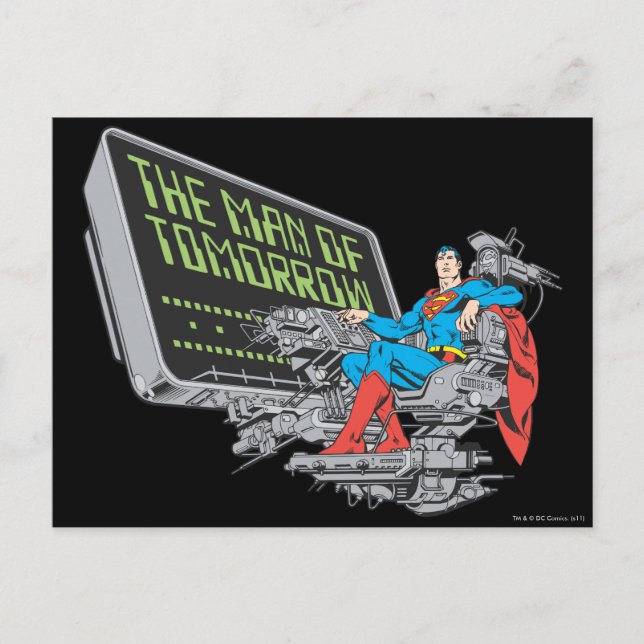 Postal Superman - El Hombre Del Mañana (Anverso)