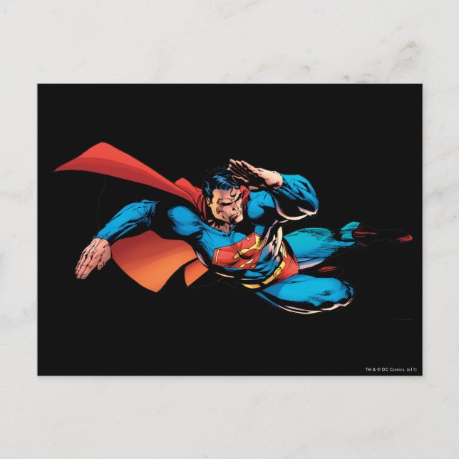Postal Superman Flying Kick (Anverso)