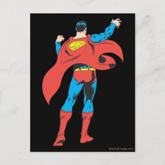 Postal Superman From Behind (Anverso)