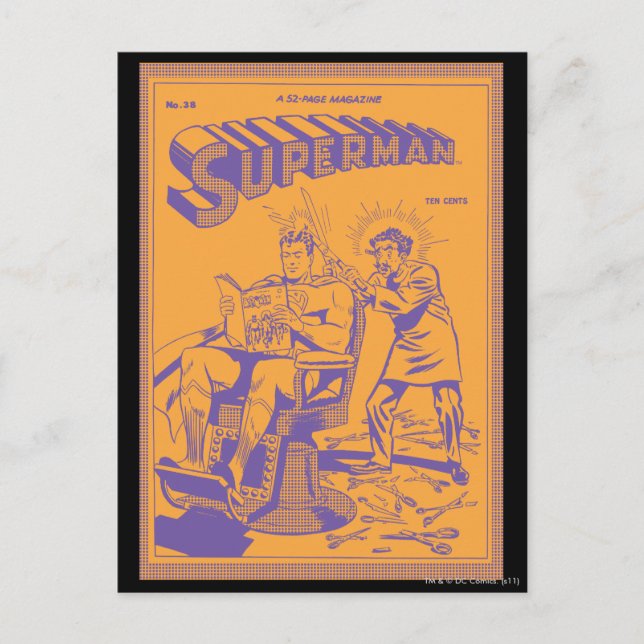 Postal Superman gets a haircut (Anverso)