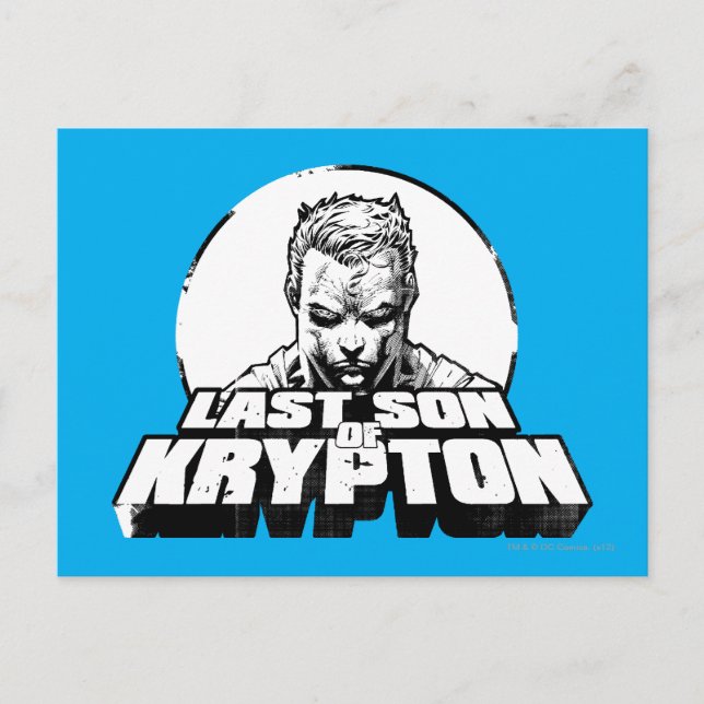 Postal Superman hijo último de Krypton (Anverso)