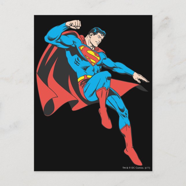 Postal Superman Lands Lightly (Anverso)