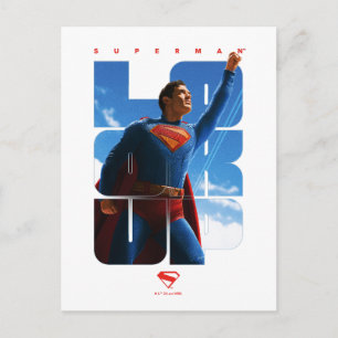 Postal Superman Look Up Pose