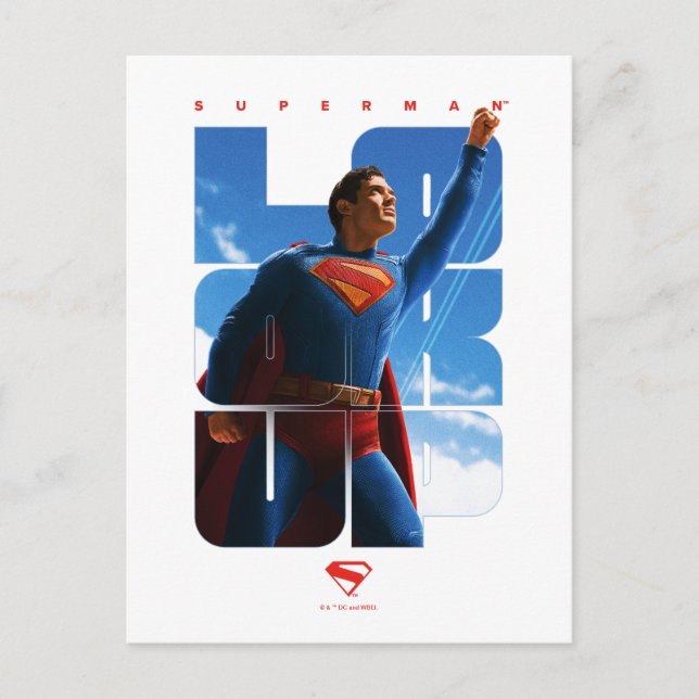 Postal Superman Look Up Pose (Anverso)