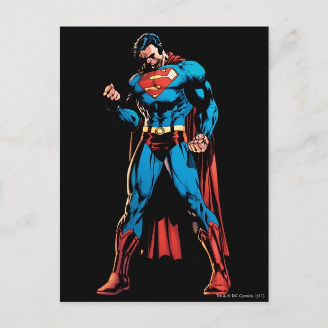 Postal Superman - Mano en puño (Anverso)