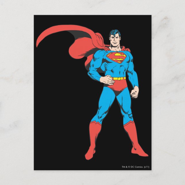 Postal Superman Posing 2 (Anverso)